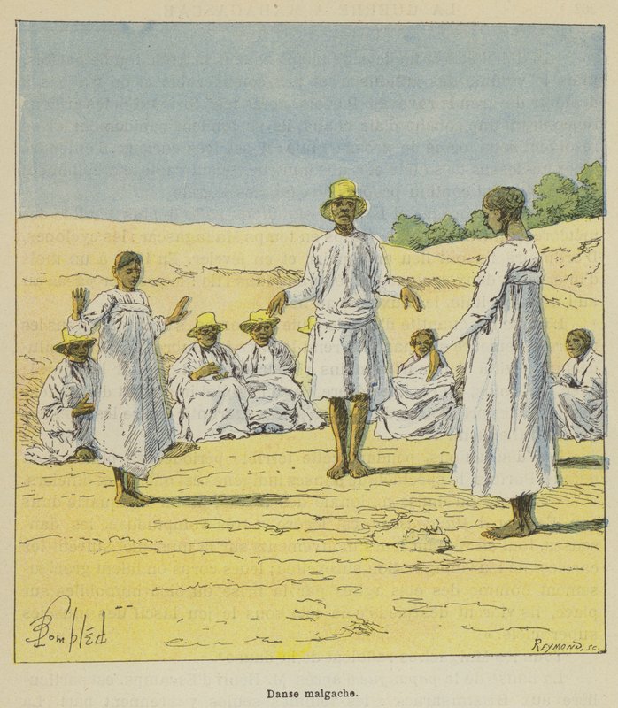 Madagassischer Tanz von after Louis Charles Bombled