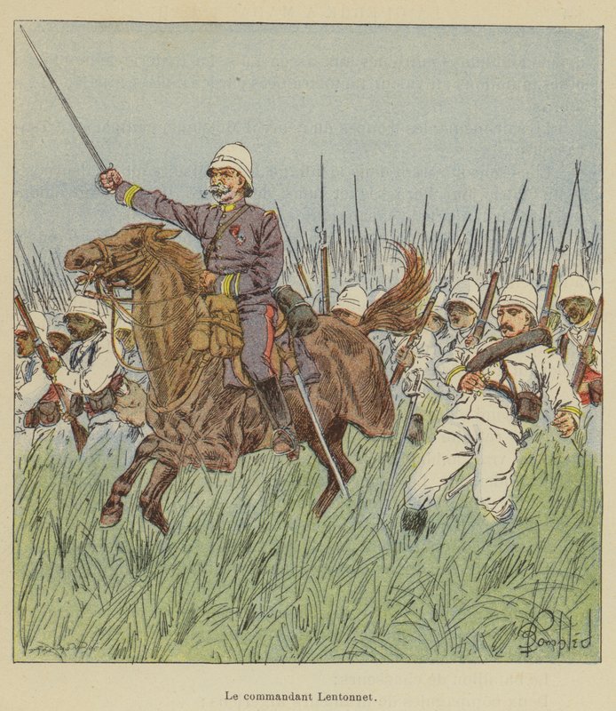 Der Kommandant Lentonnet von after Louis Charles Bombled