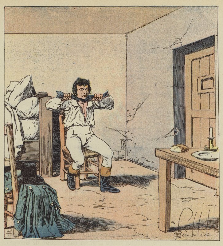 Tod von Pichegru von after Louis Charles Bombled