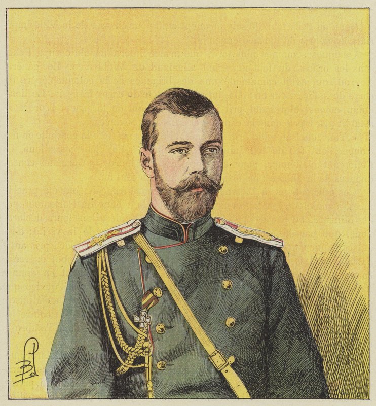 Nikolaus II., Kaiser von Russland von after Louis Charles Bombled
