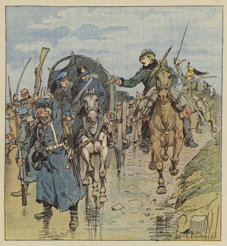 Eroberung eines deutschen Konvois von after Louis Charles Bombled