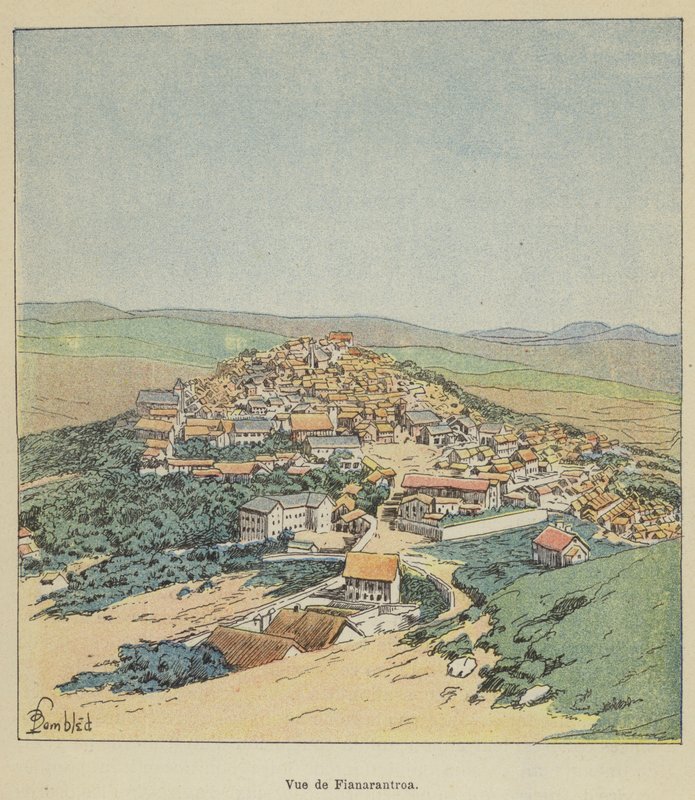 Ansicht von Fianarantsoa von after Louis Charles Bombled