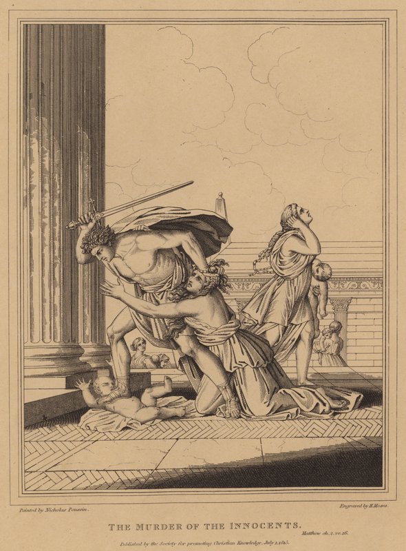 Der Kindermord, Matthäus von after Nicolas Poussin