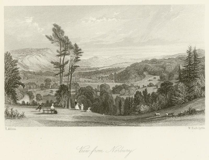 Blick von Norbury von after Thomas Allom