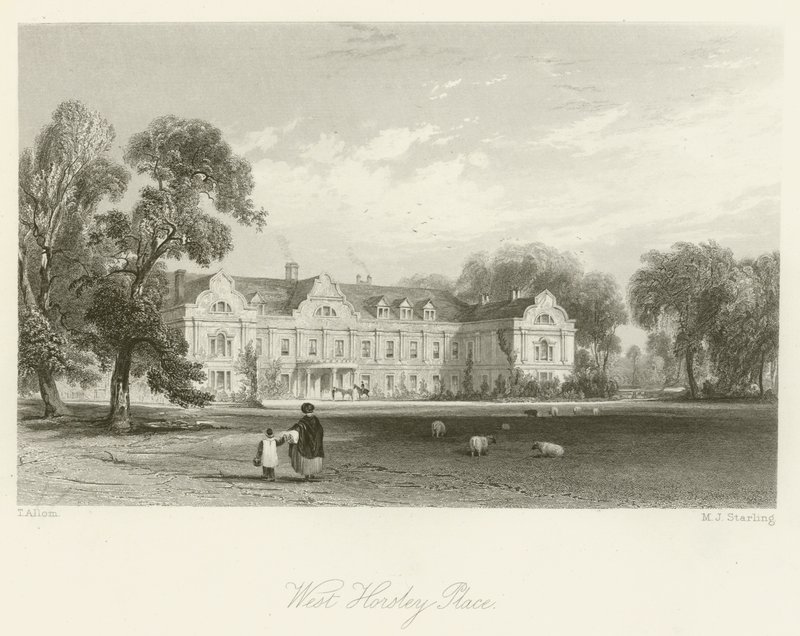West Horsley Place von after Thomas Allom