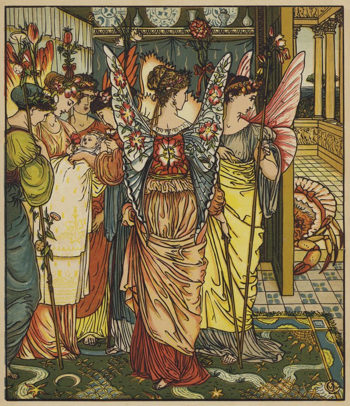 Erscheinung der Fee Krabbe von after Walter Crane
