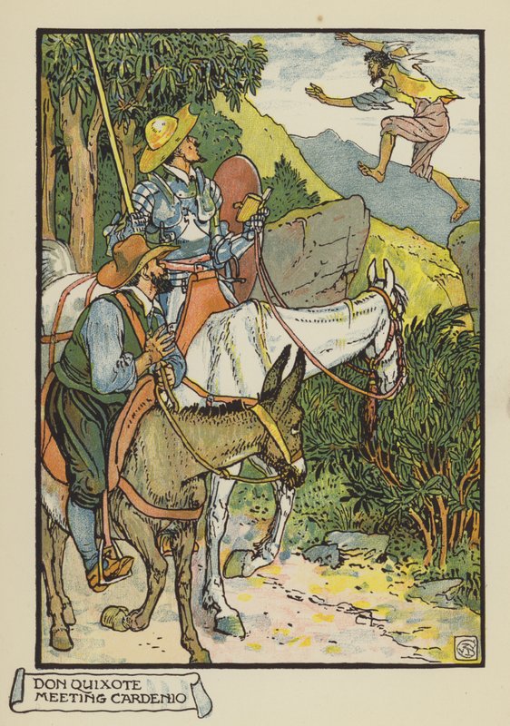Don Quixote trifft Cardenio von after Walter Crane
